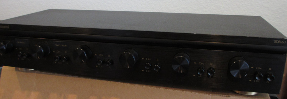 Rossound SDB-6.1 High-power 6-pair speaker selector with volume control