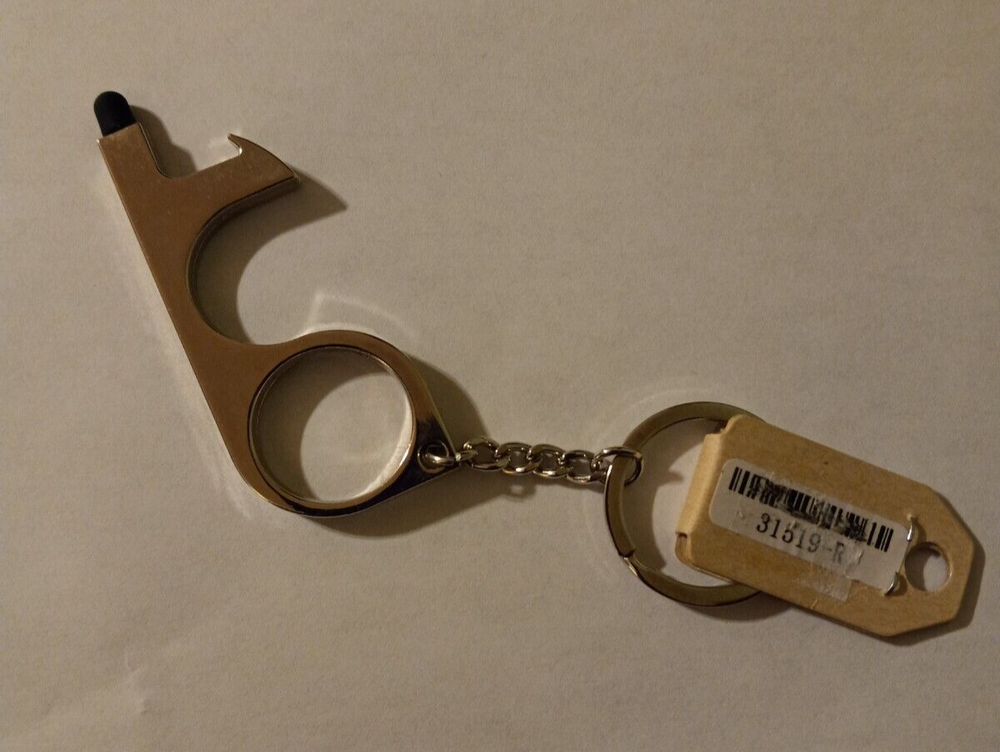 Touchless Door Opener Keychain, Avoid Germs. With Touchpad Stylus.