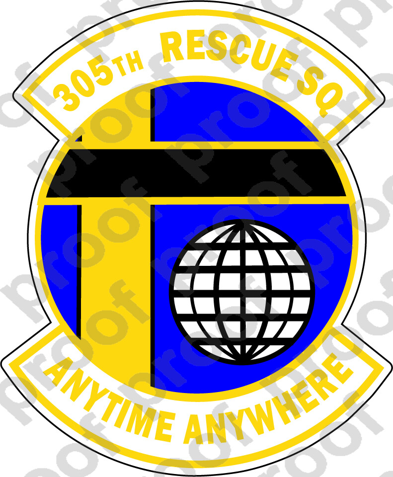STICKER USAF 305TH RESCUE SQUADRON