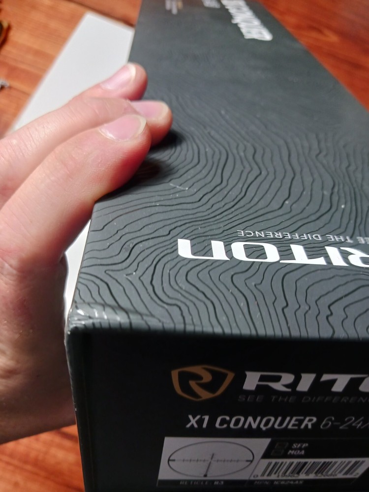 Box Only Riton X1 Conquer 6-24x50 Scope Box Only