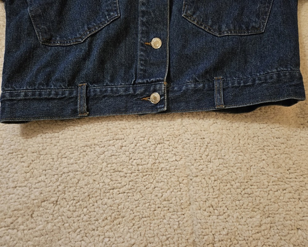 Denim Crop Womens Jacket Size M