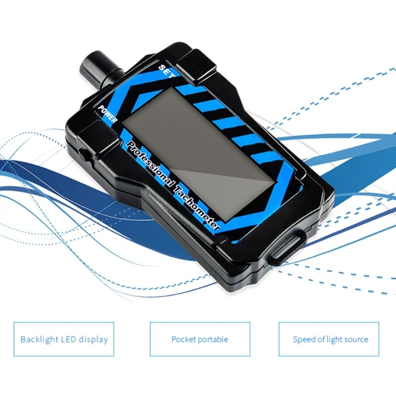 LED Digital Display for Testing Propellers Speed Handheld Speed Meter