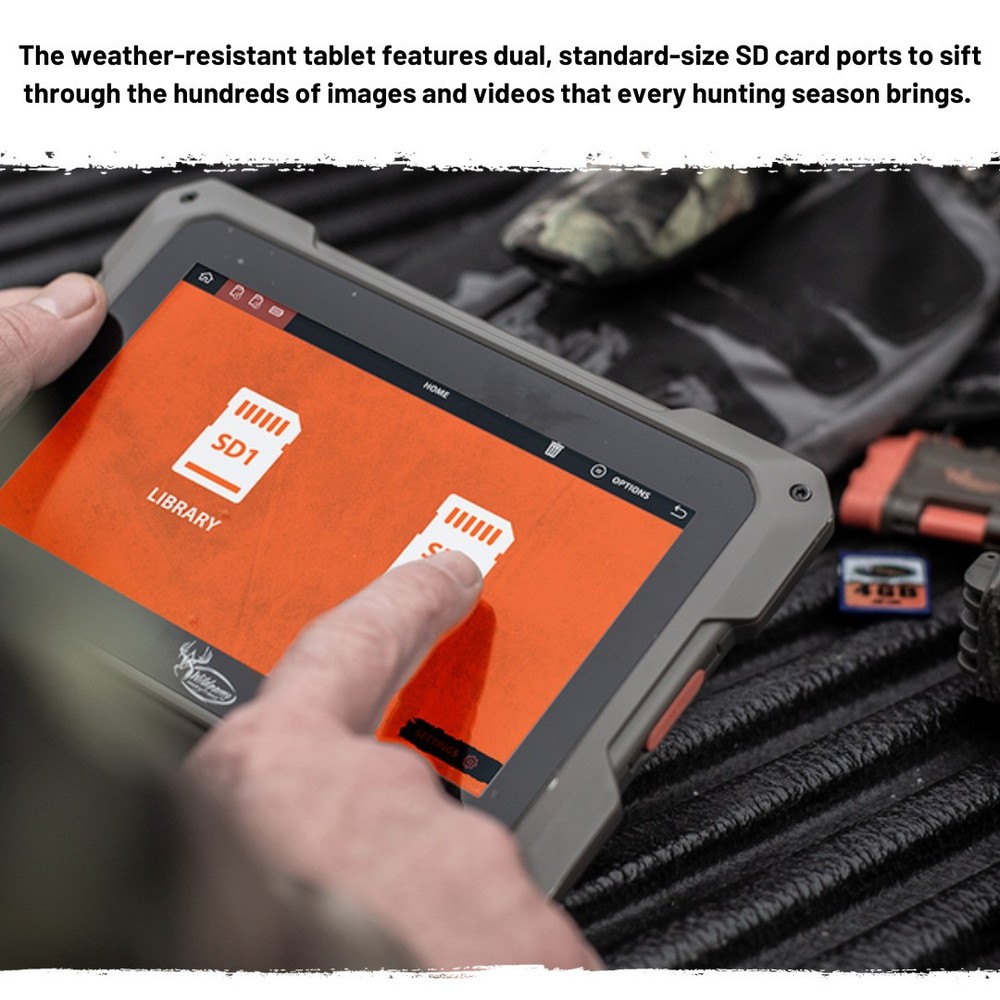 Wildgame Innovation Touchscreen Trail Pad Tablet with 12 Pack Memory Card Bundle