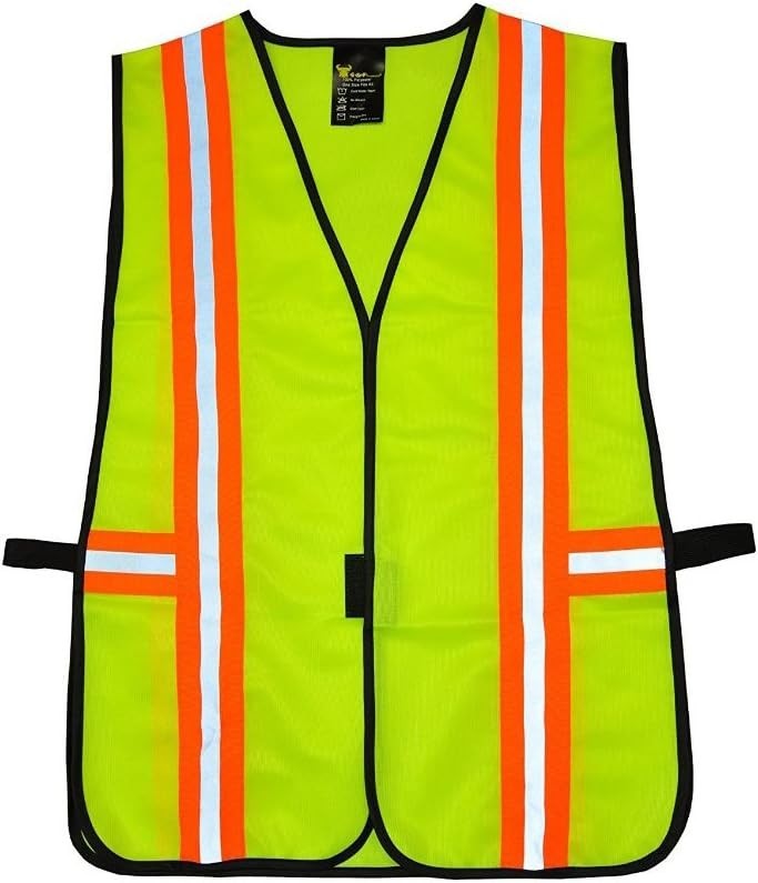 High Visibility Reflective Safety Vest ANSI Class 2 - Multi-Function Pockets