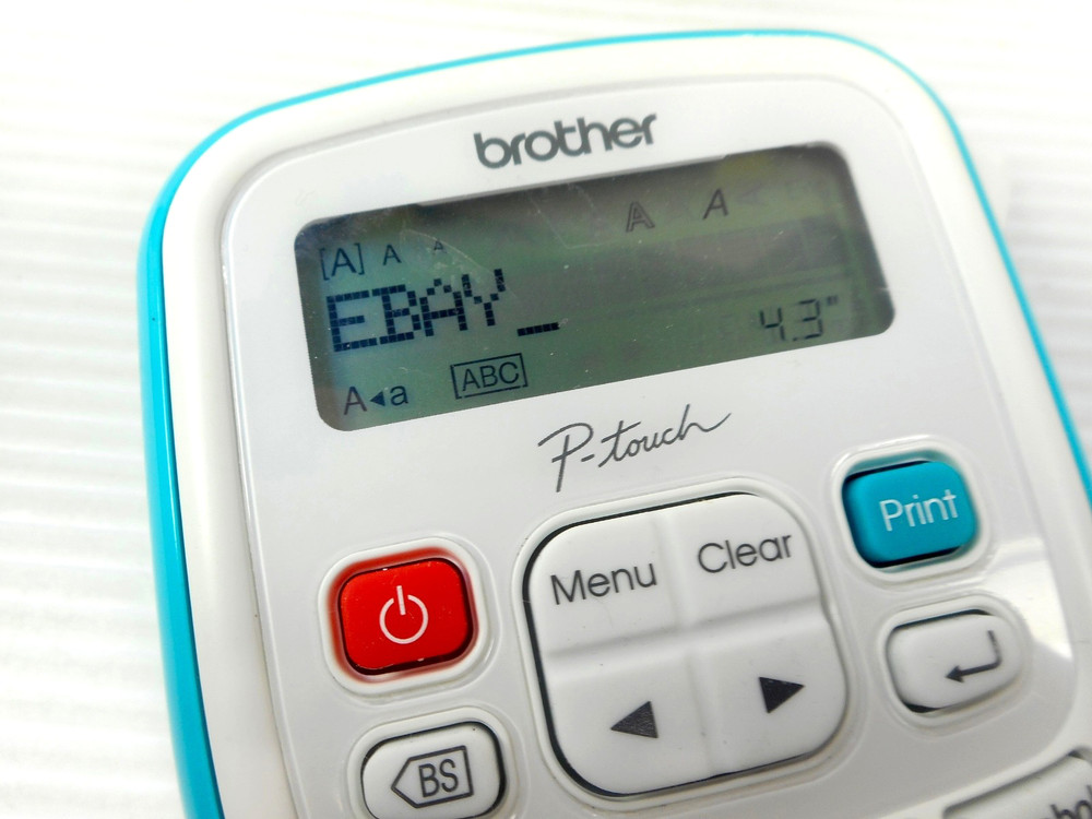 Brother P-Touch PT-H103W Handheld Label Printer Fully Functional Extra Tape