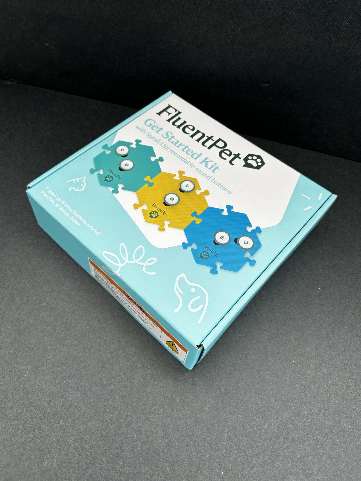 FluentPet Get Started Kit – 6 Buttons + 3 Tiles – Used in Excellent condition