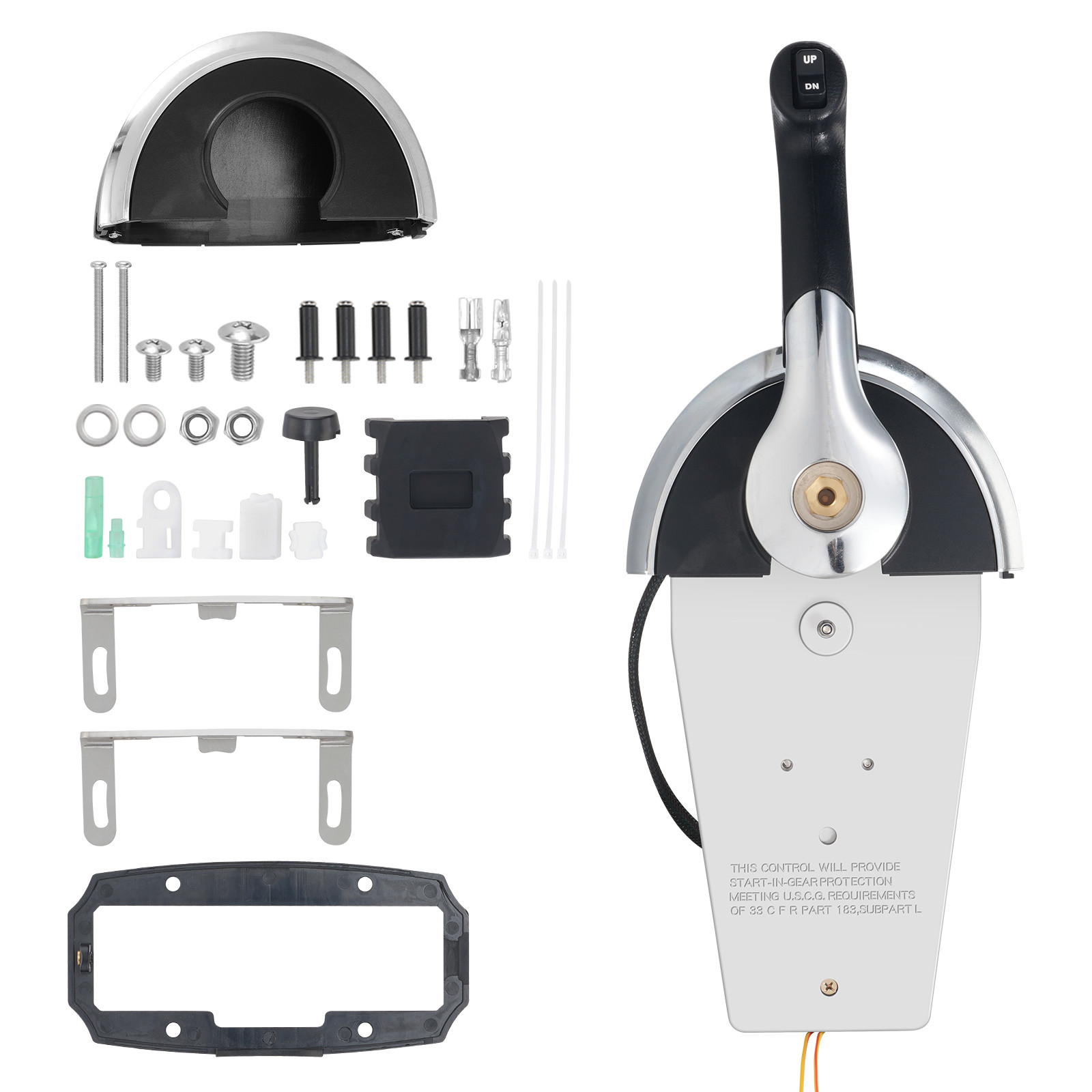 Outboard Throttle Remote Control Box 8M0059686 Top Mount for Mercury PT 2-Stroke