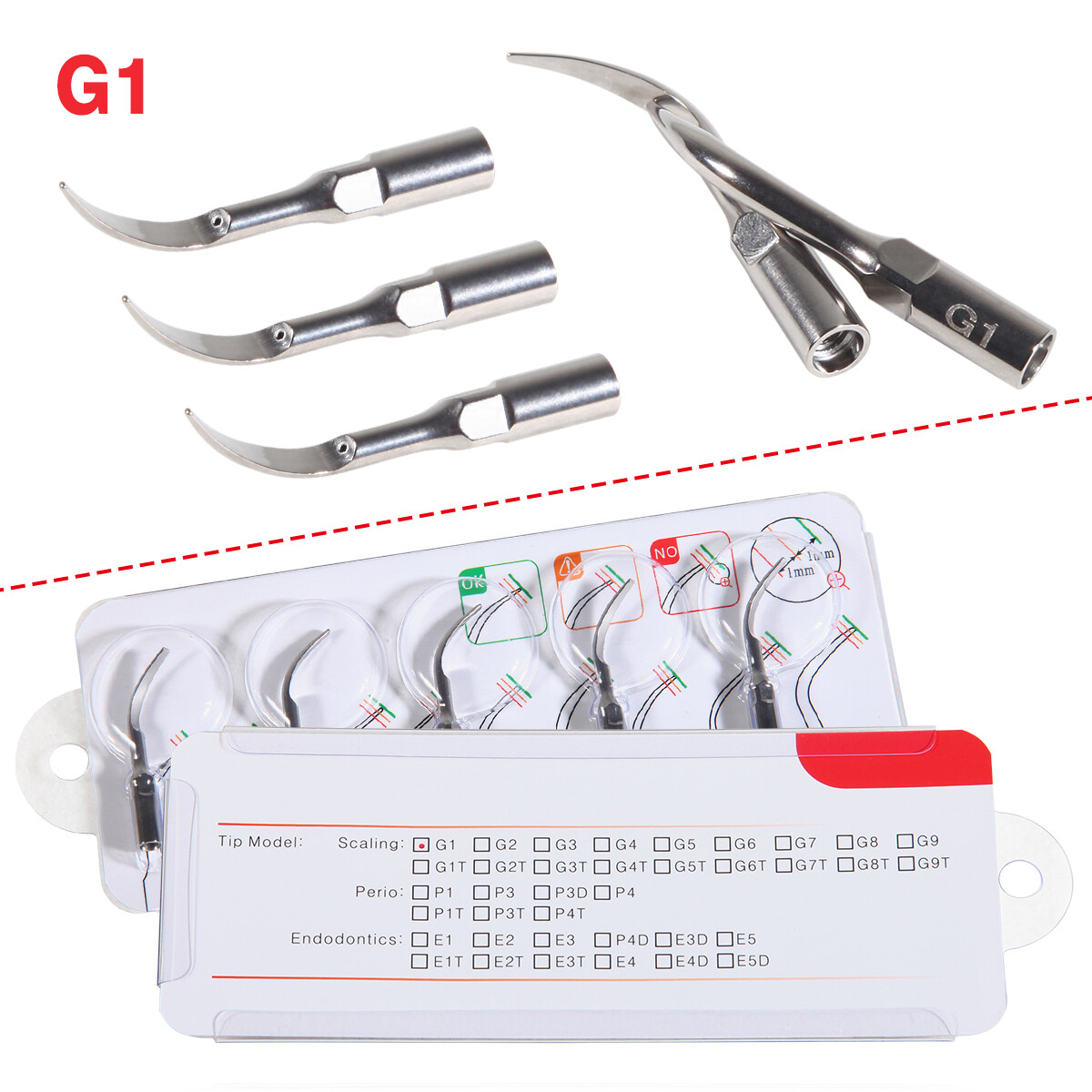 VRN Dental Ultrasonic Piezo Scaler LED Detachable Handpiece PH-1 / 5Tips for EMS