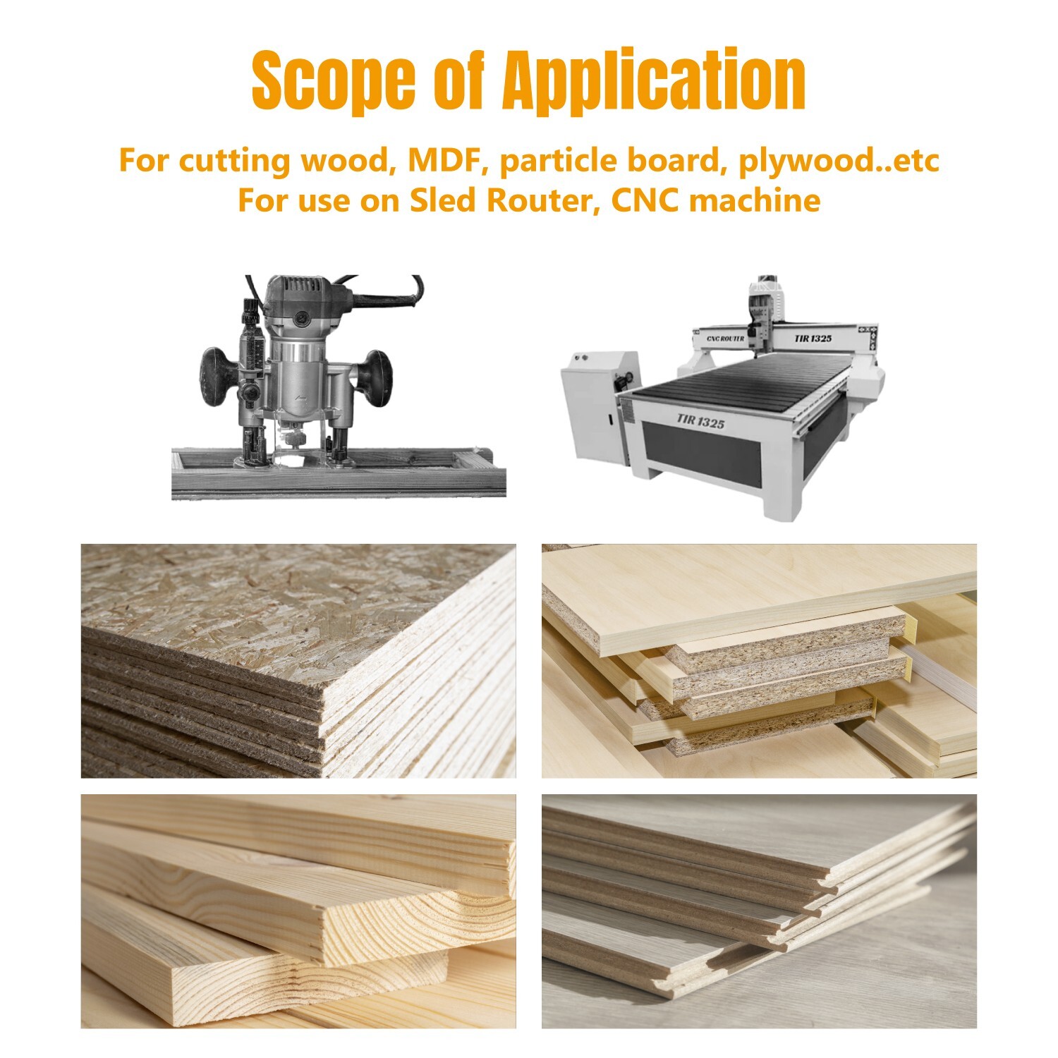 CNC Router Bit, 1/4" Shank with 2" Cutting Diameter Carbide Router Bit with ???