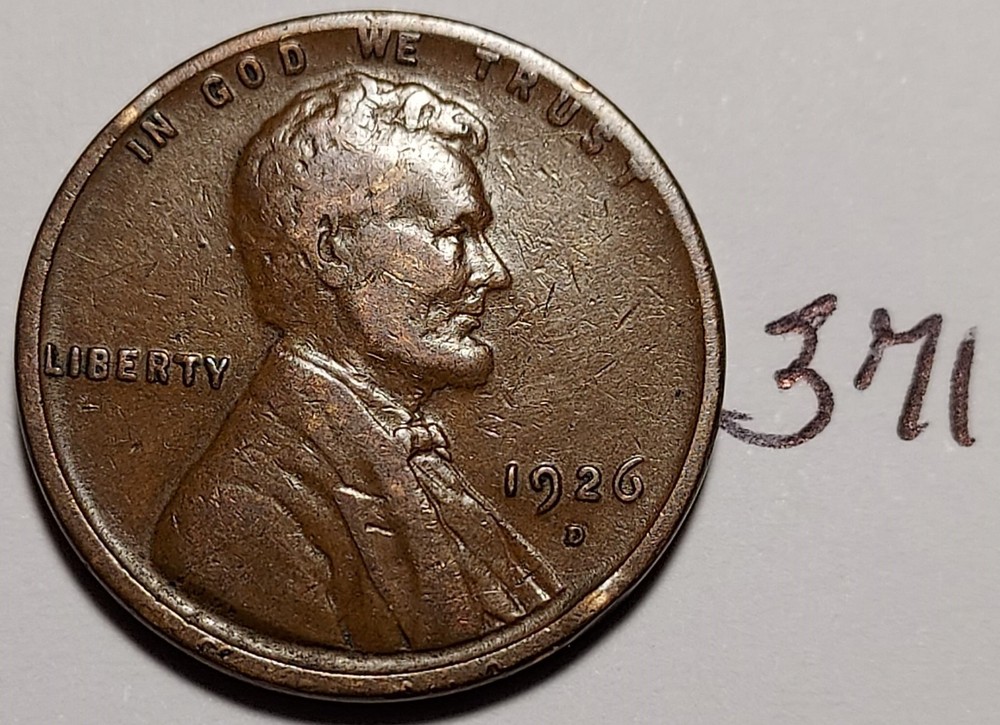 1926-D Lincoln Wheat Cent    #371