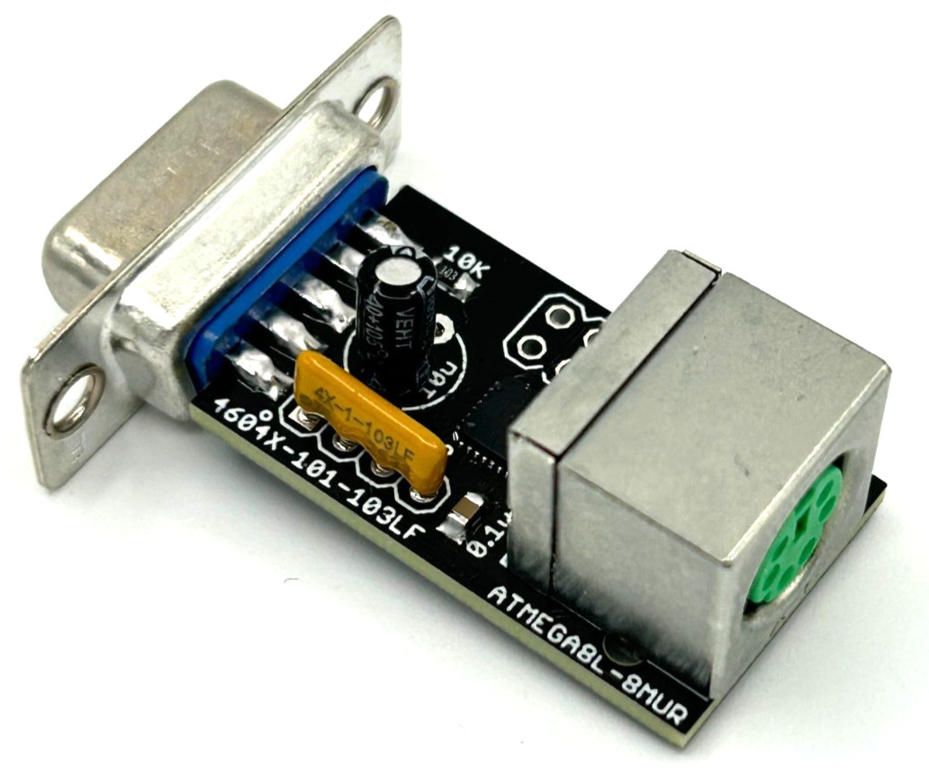 Commodore 64 1351 Compatible PS/2 Mouse Adapter (Use with Geos etc) - USA Seller