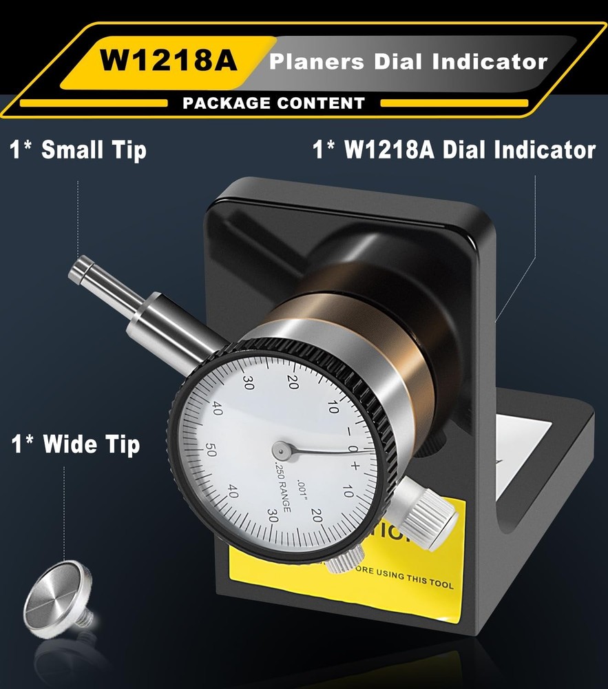 W1218A Dial Indicator 360 Degree Durable Powerful Magnetic Base for Planers