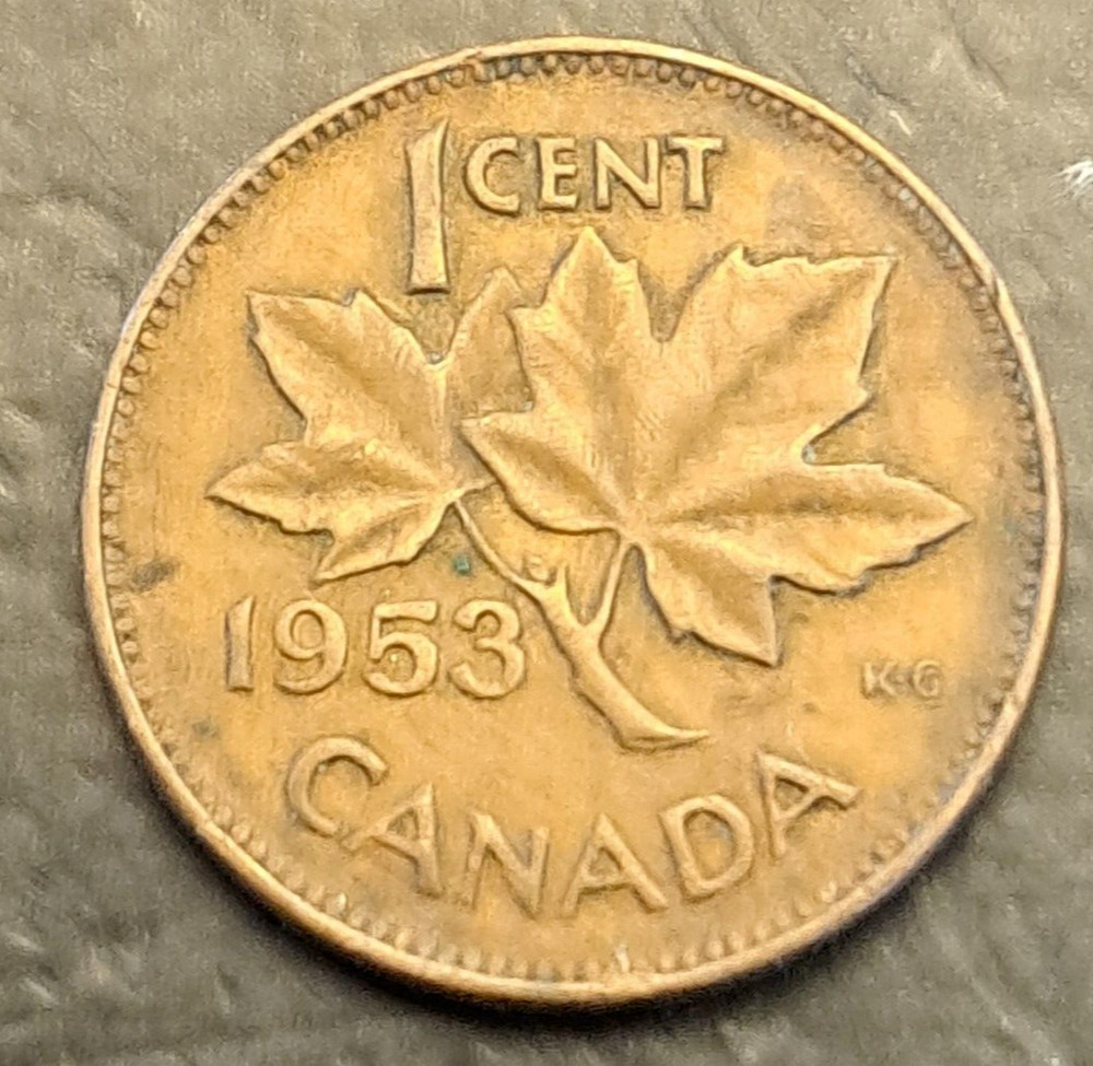 1953 CANADA 1 CENT PENNY