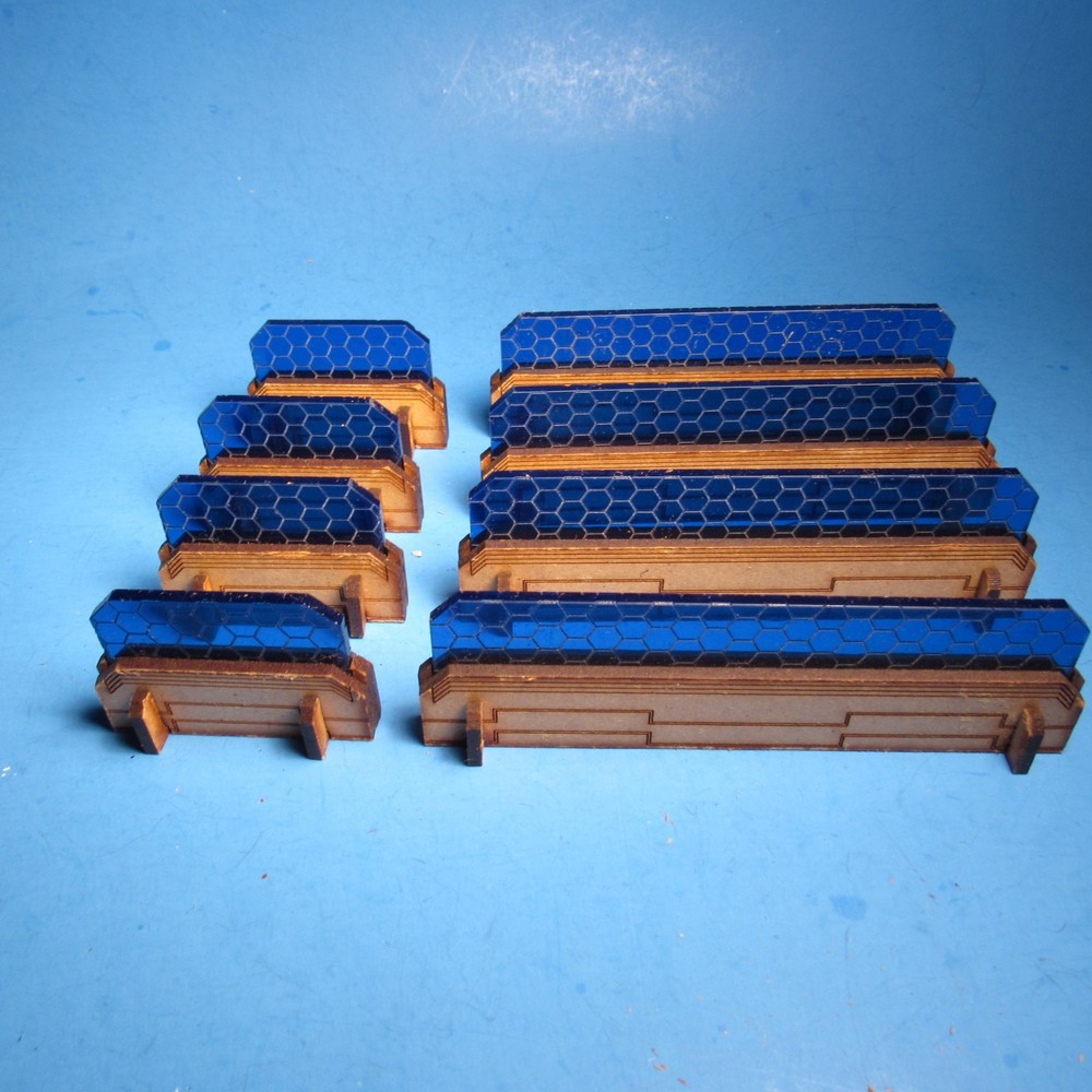 Sci-Fi Walls Terrain Features MDF & Acrylic d14