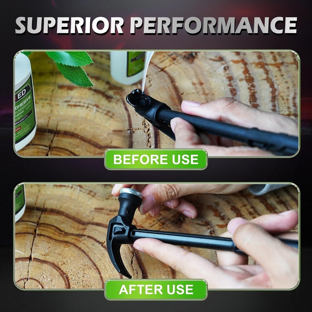 Precision Medium Super Glue - Waterproof CA Glue with Microtip for Crafts & R...