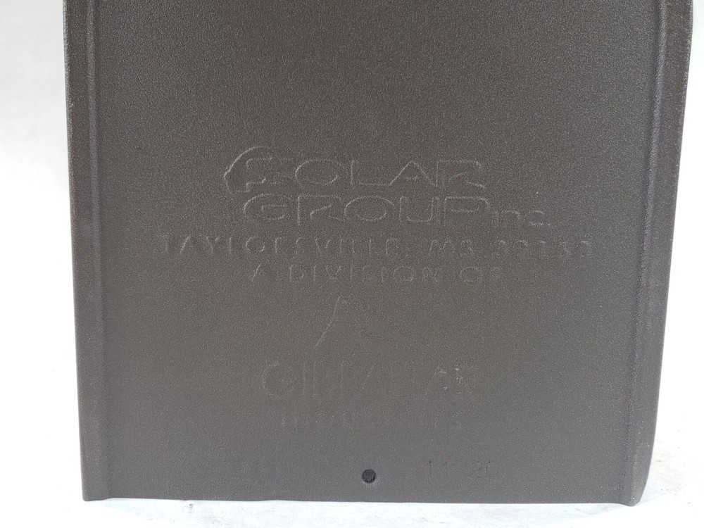 Gibraltar E1100BZ0 Post Mount Elite Medium Galvanized Steel Mailbox DAMAGED