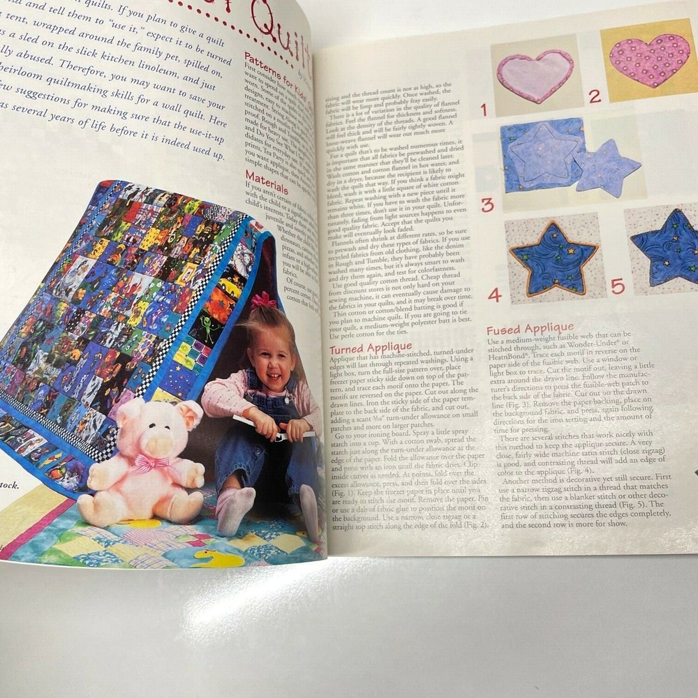 Quick and Easy Quilts for Kids Back Issues 2003 2004 23 Fun Projects W/ pattern