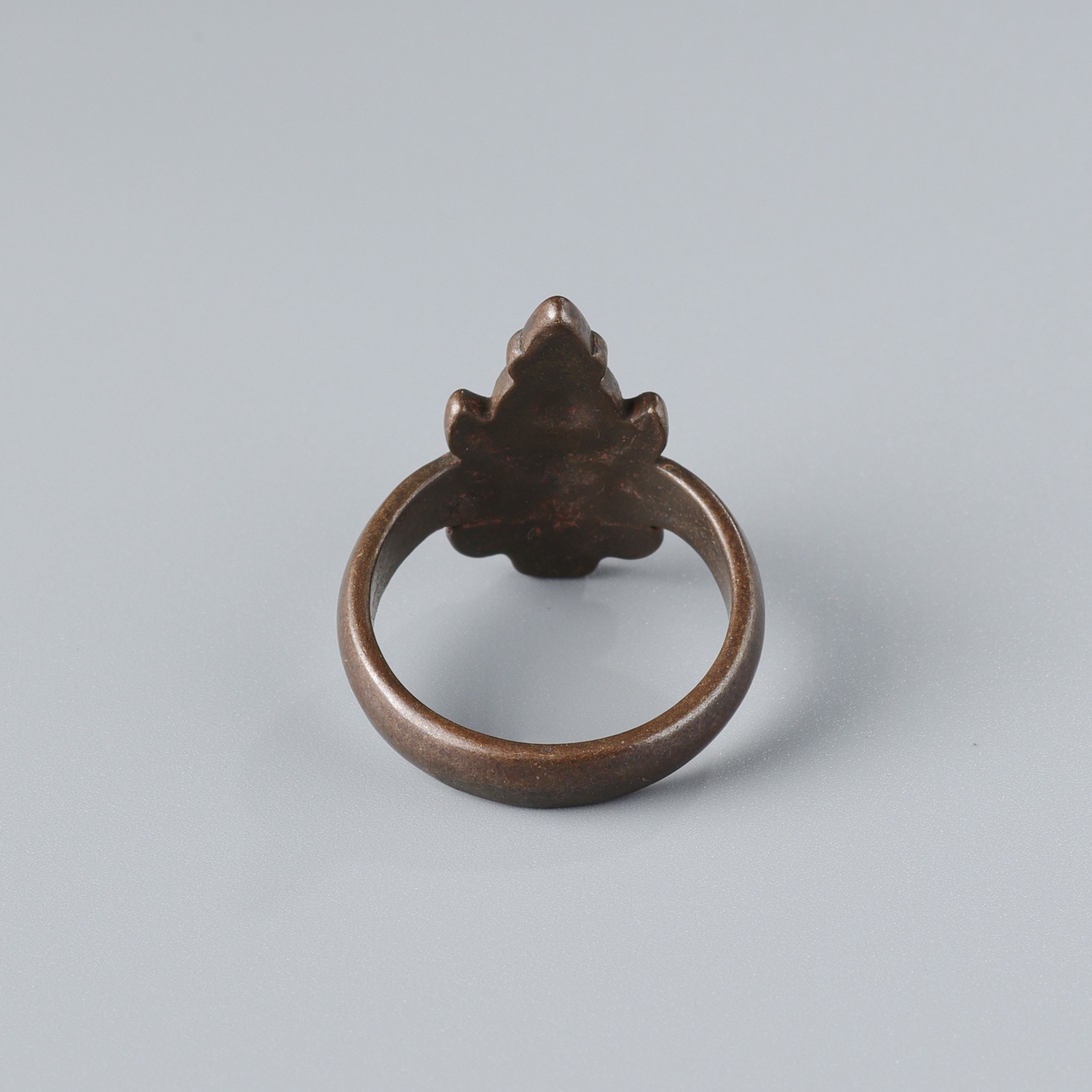 Tibetan Bronze Amulet Ring – Size 8
