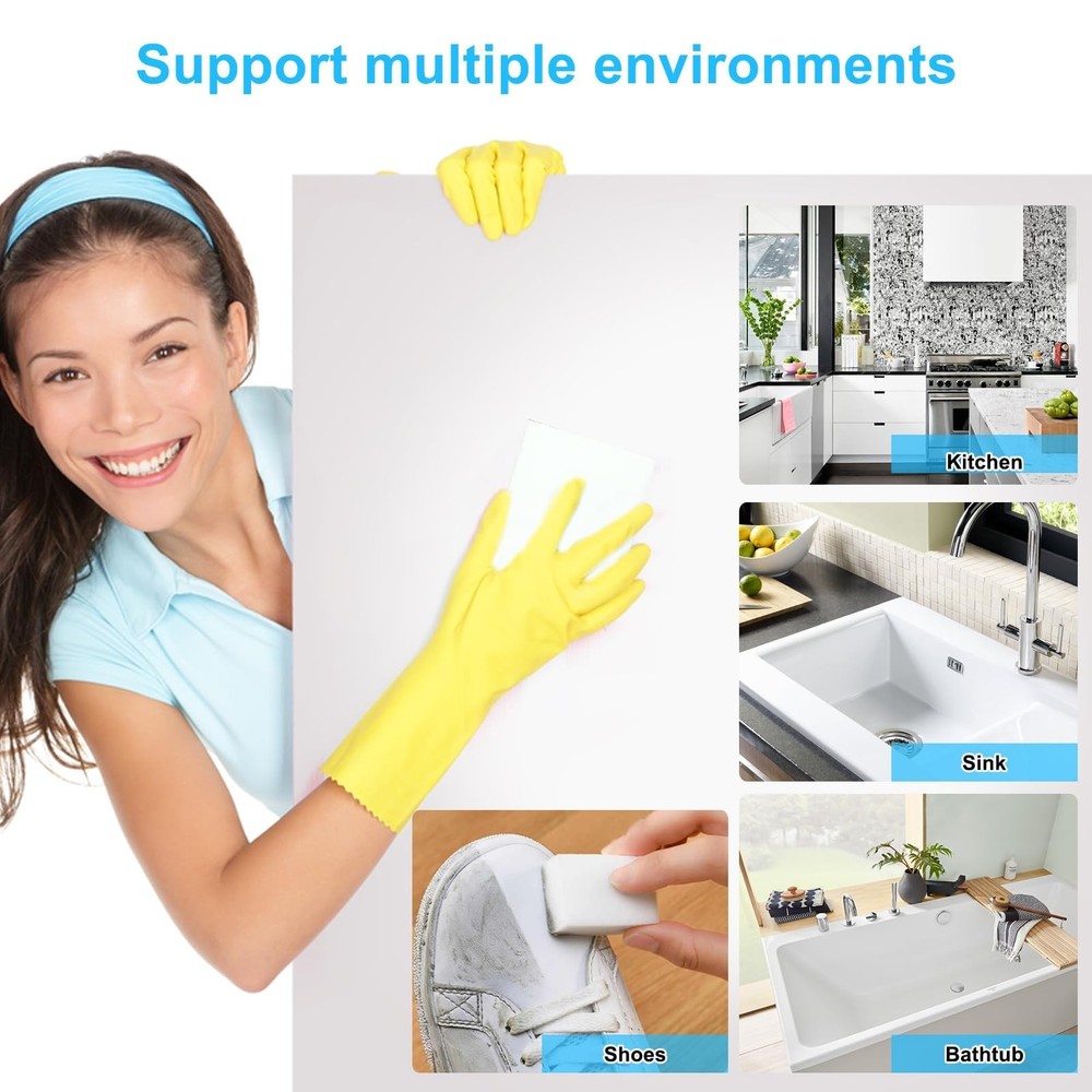 Magic Sponge Eraser,Multi-Functional Household Cleaning Kitchen Dish Sponge f...
