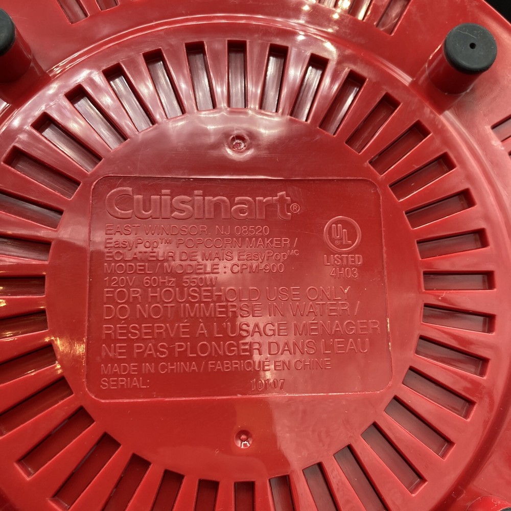 Cuisinart CPM-900 WWS EasyPop Red BASE ONLY 1C