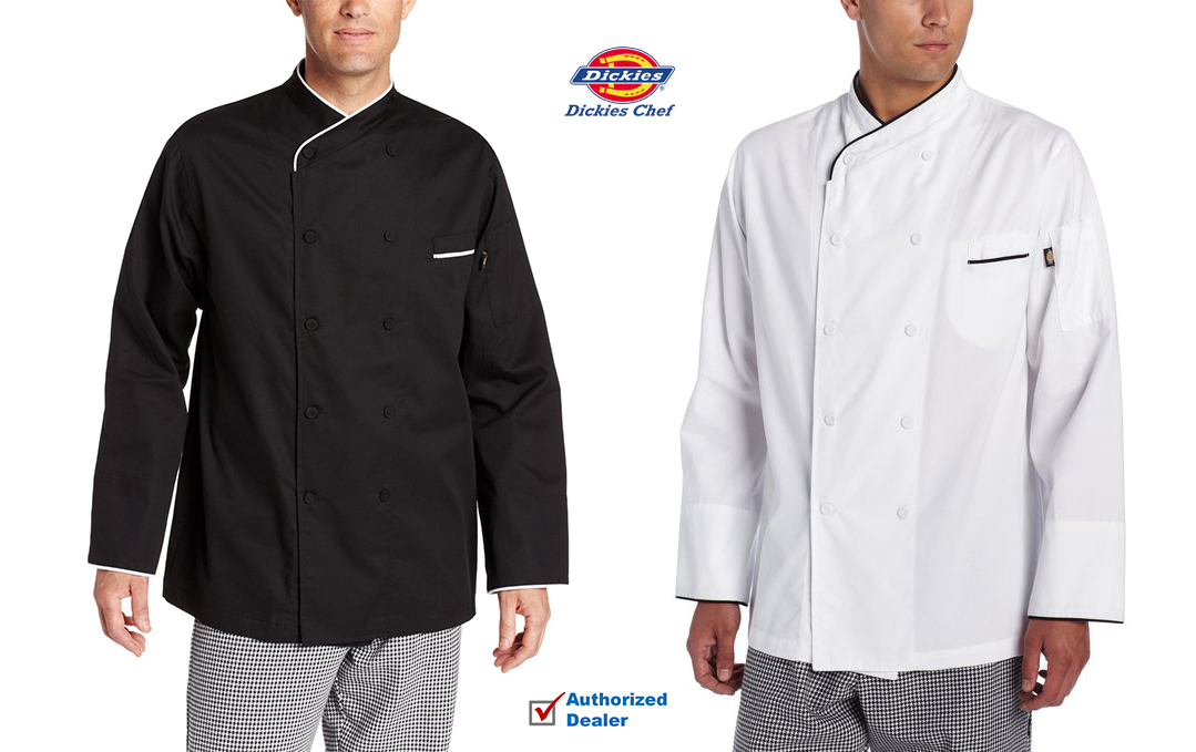Dickies Chef Moreno Executive Chef Coat, Chef Uniform 100% Cotton DC106