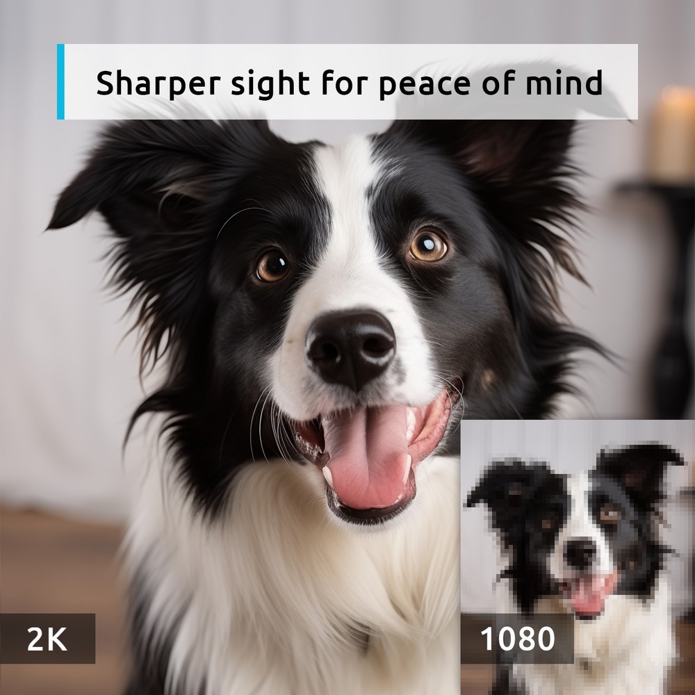 Wireless 2.4G WiFi Security Camera System 2K Indoor