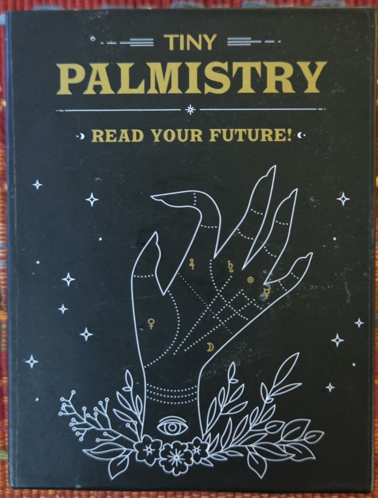 Tiny Palmistry Kit Read Your Future Mini Hand Figurine Little Book New Sealed