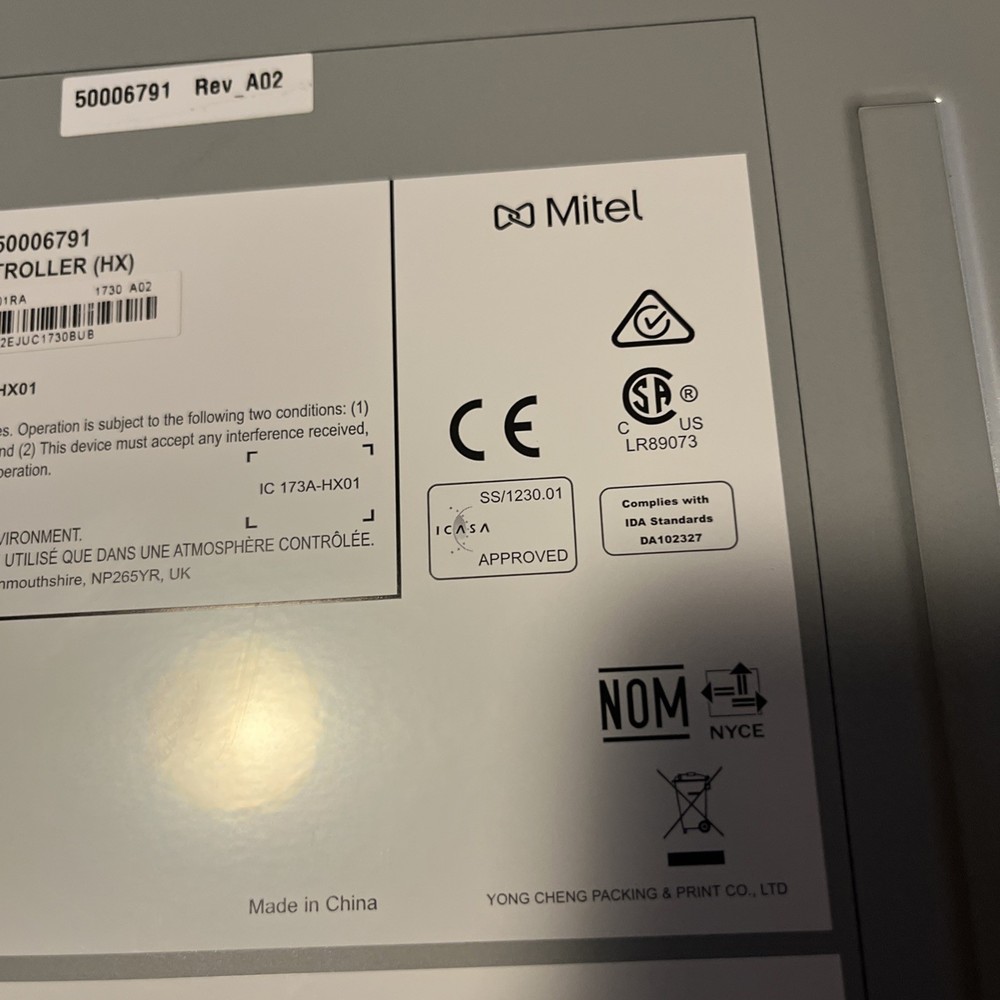 Mitel 5000HX Controller Module Phone Processor Mitel 580.10 No Compact Flash Crd