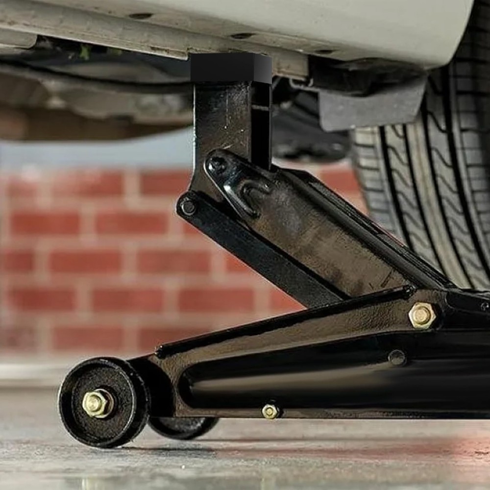 Square Jack Pad Universal Slotted Frame Rubber Frame Rail Protector Pinch Wel...