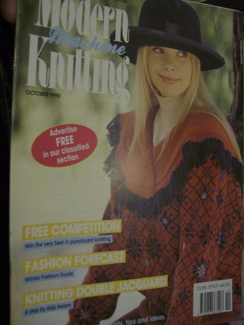 Modern Machine Knitting October 1990 Witch, Jacquard