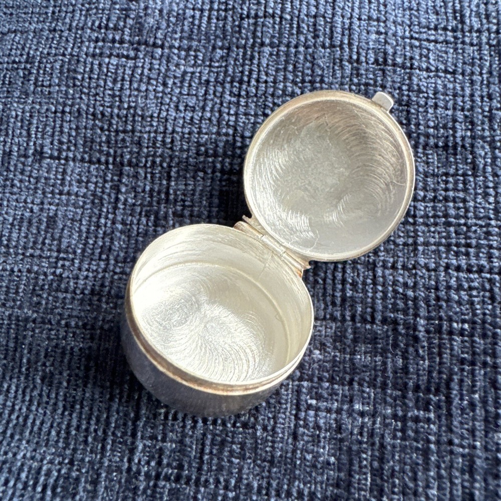 sterling silver train pill box