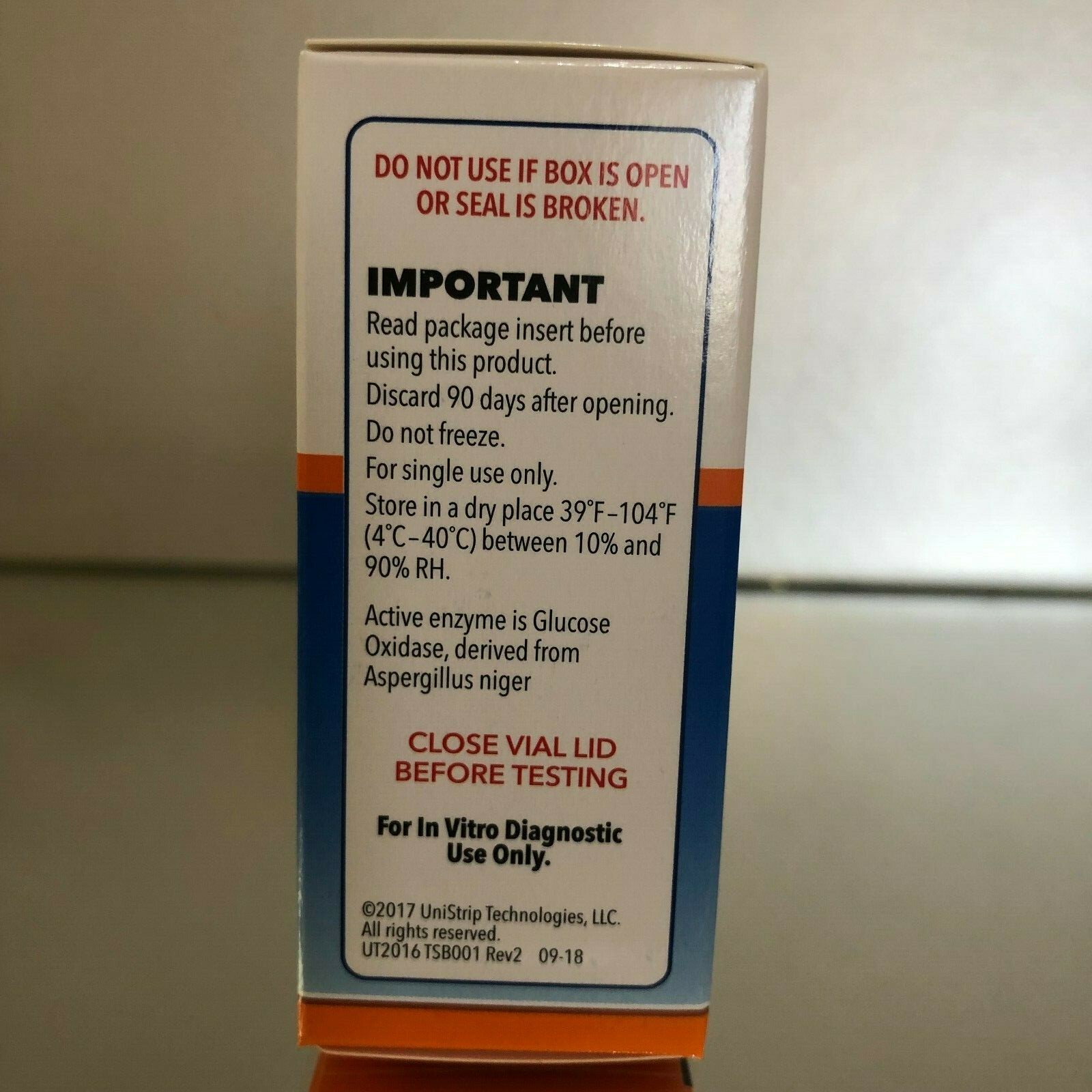 TRUE POINT - UNISTRIP 1 Blood Glucose Strips 300 Qty. Generic for ONE-TOUCH