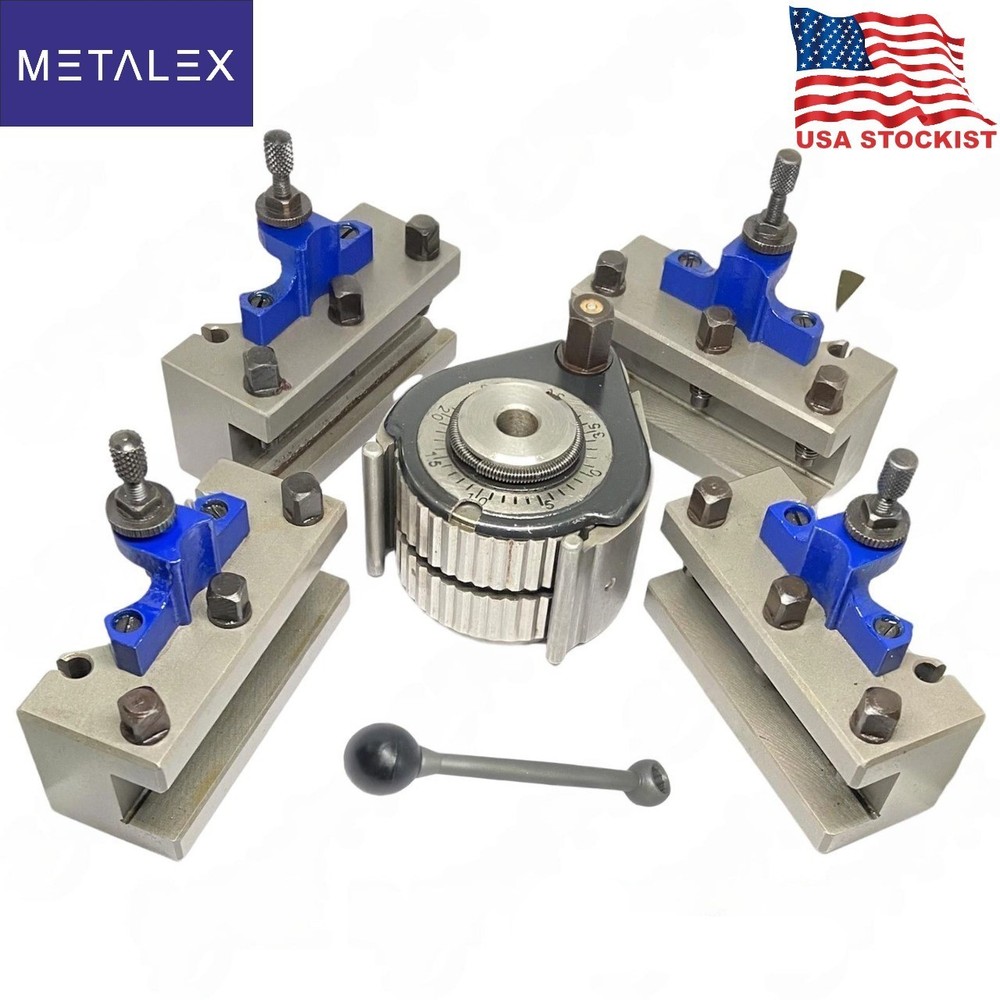 A1 40Position Quick Change Tool Post Kit For 150-300mm Lathe 6"-12" Multifix Set