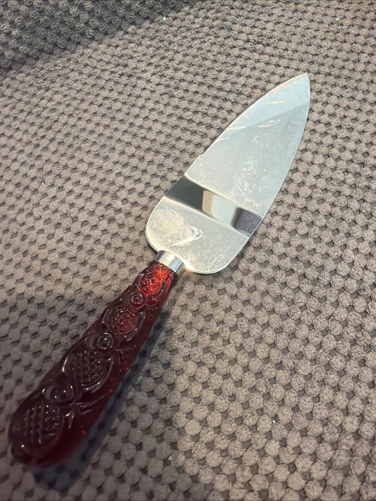 Regent Sheffield Stainless Avon Cape Cod 1876 Ruby Red Pie Server Cake Knife