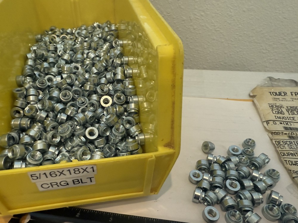 New Qty (100) PEM S-420-3ZI Threaded Clinch Nuts