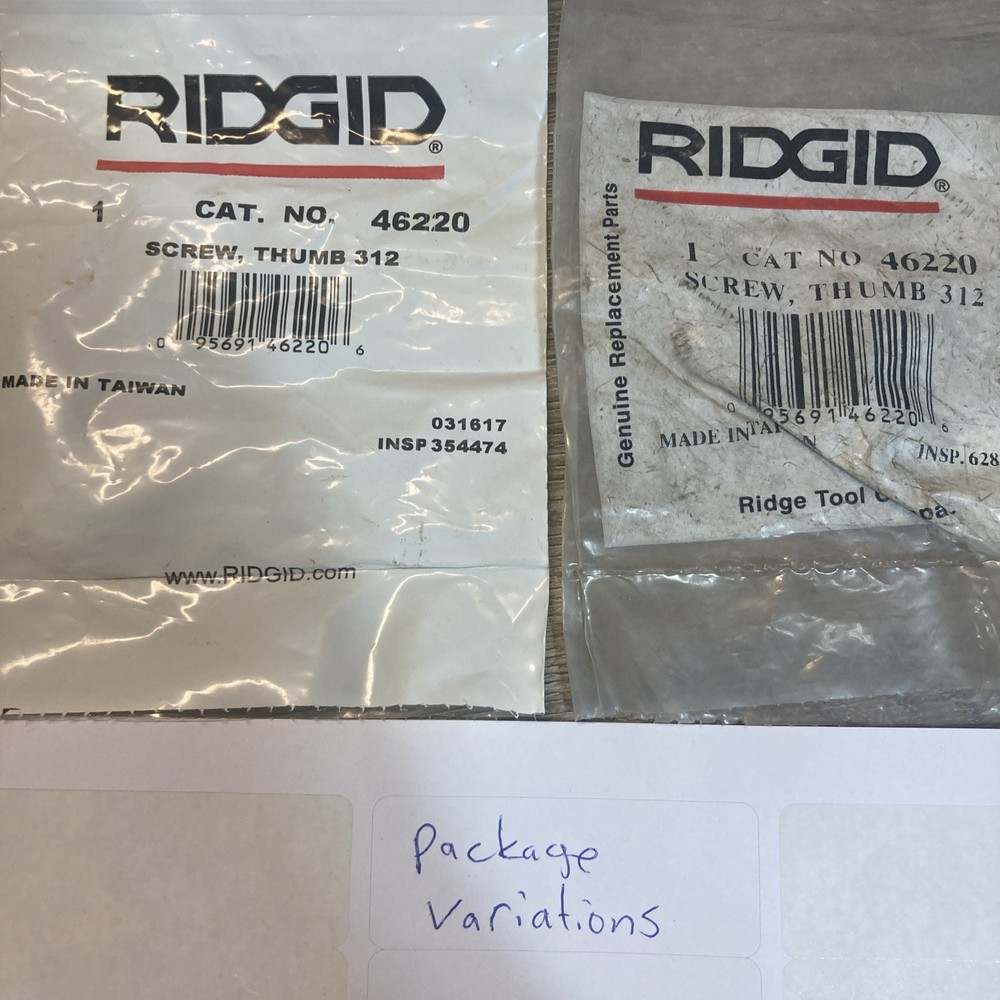 Ridgid 46220 Thumb Screw