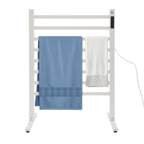 Electric Floor-Standing Towel Warmer Rack with Fast Heating & Timer