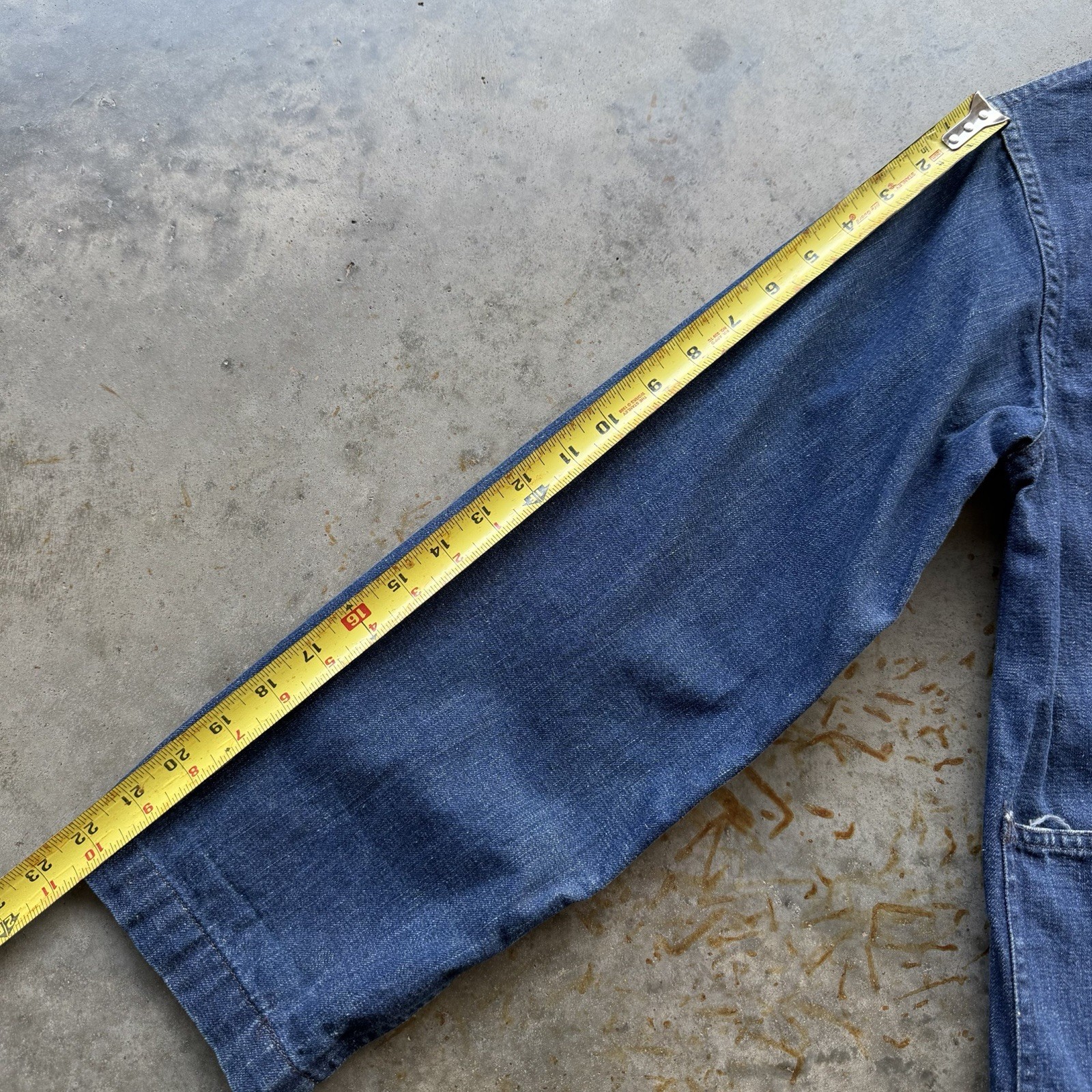 VTG 40s WW2 USN Denim Shawl Collar Jacket