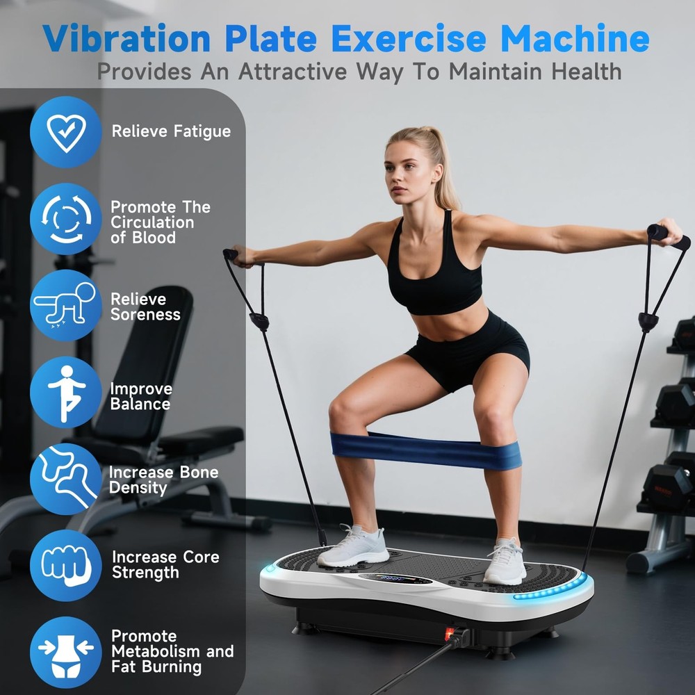 Vibration Plate Exercise Machine for Lymphatic Drainage, Vibration Machine fo...
