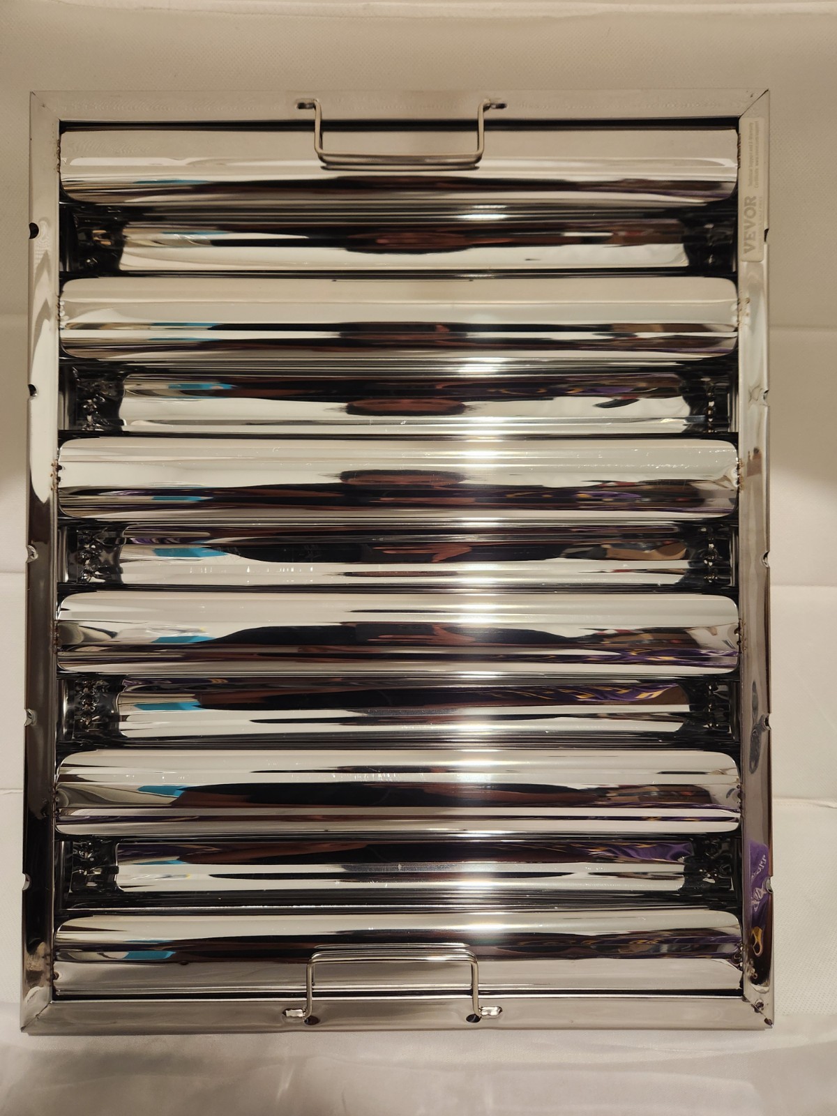 6PCS Commercial Hood Filters Stainless Steel 6 Grooves Range for Kitchen Exhaust