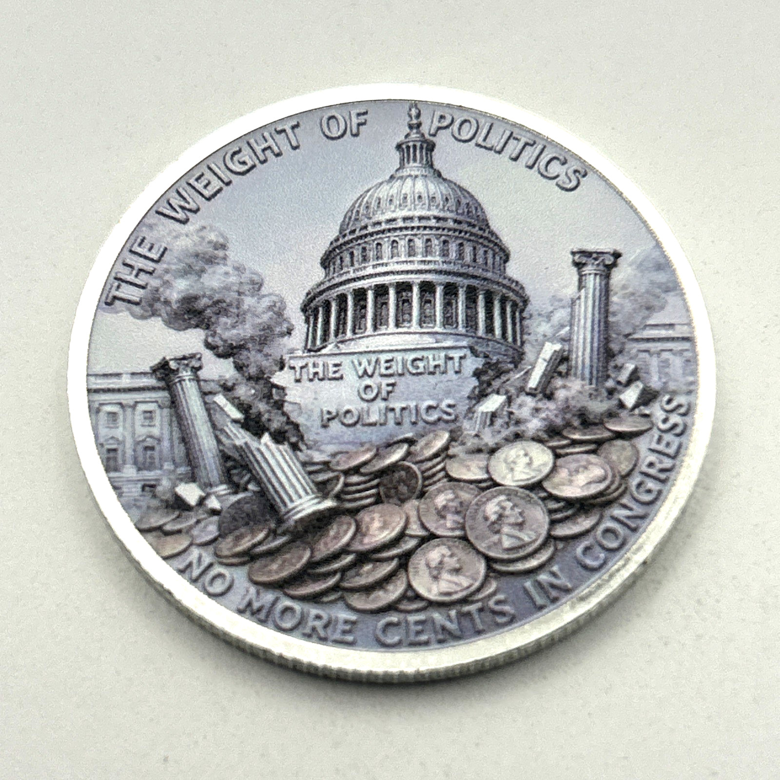 Funny Cent Tribute RIP 232 Years Philadelphia Penny (2D Flat) Coin Medal D22