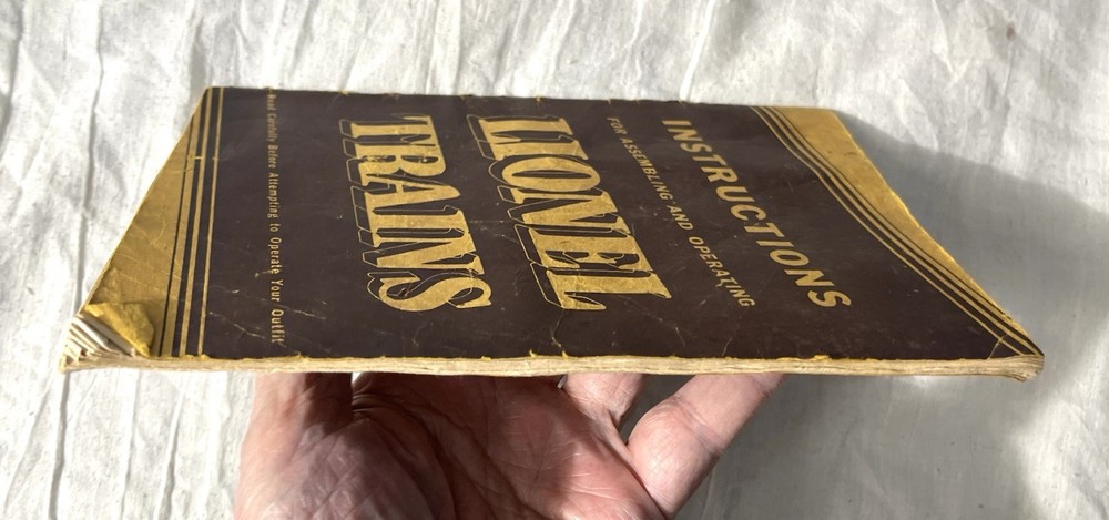 1939 Original Instructions For Assembling And Operating Lionel Trains 40 Pages