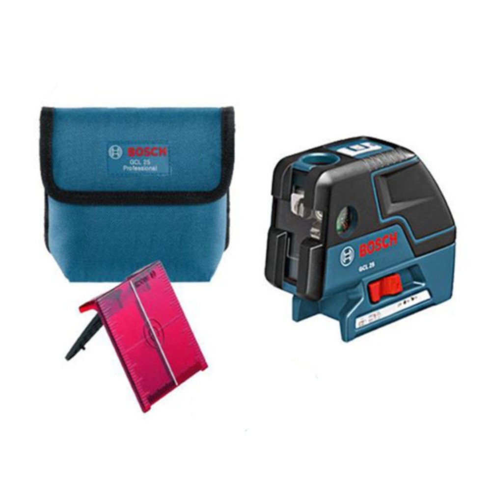 Bosch GCL 25 Self Leveling Laser | 5 Point Cross Line Alignment Tool | Fedex