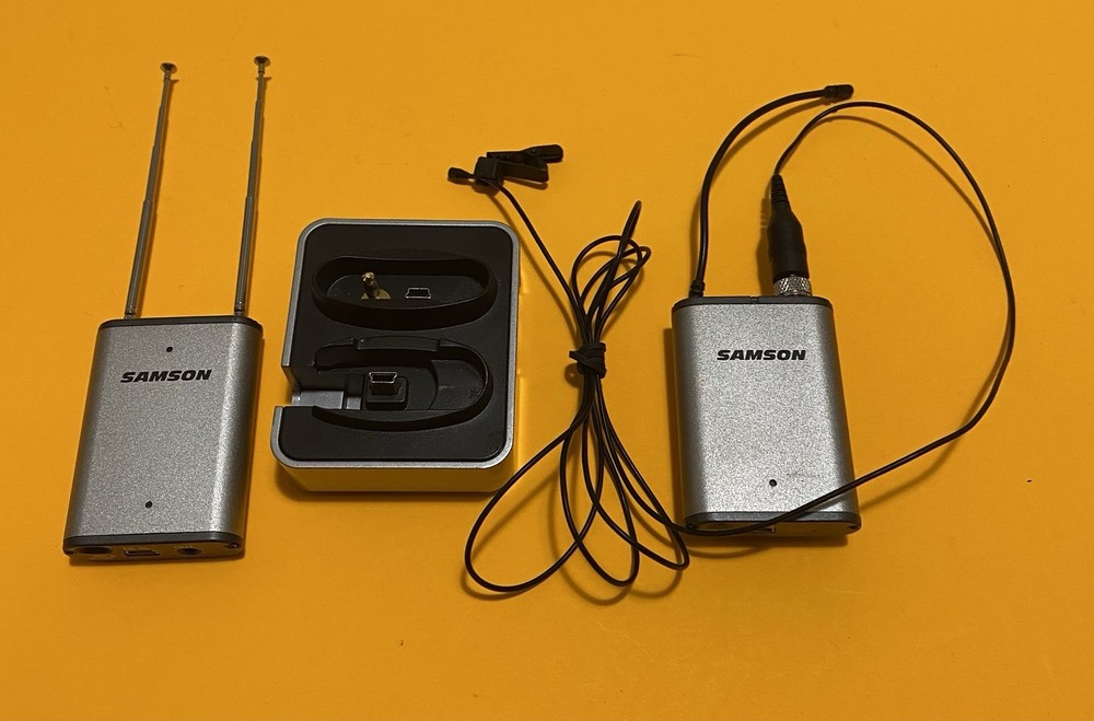 Samson AirLine Micro Wireless Camera Microphone System AL2 AR2 Untested