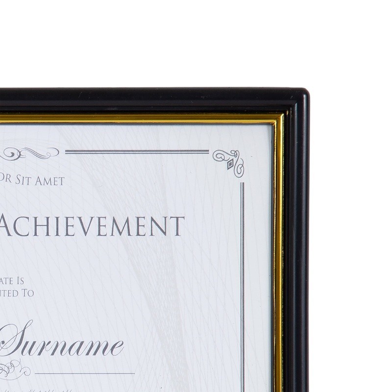 2-Pack Document Frame Set Easy Hang Award Certificate Display Lightweight Office