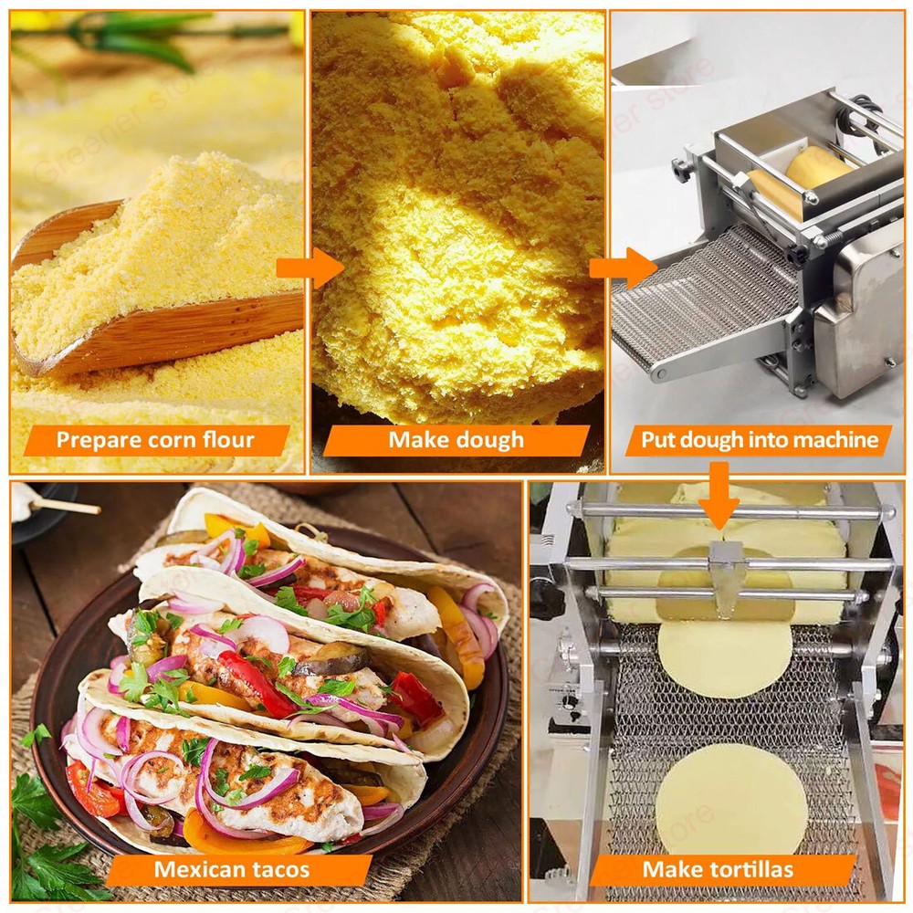 Commercial Corn Tortilla Making Machine Tacos Maker Automatic Chapatti Machine
