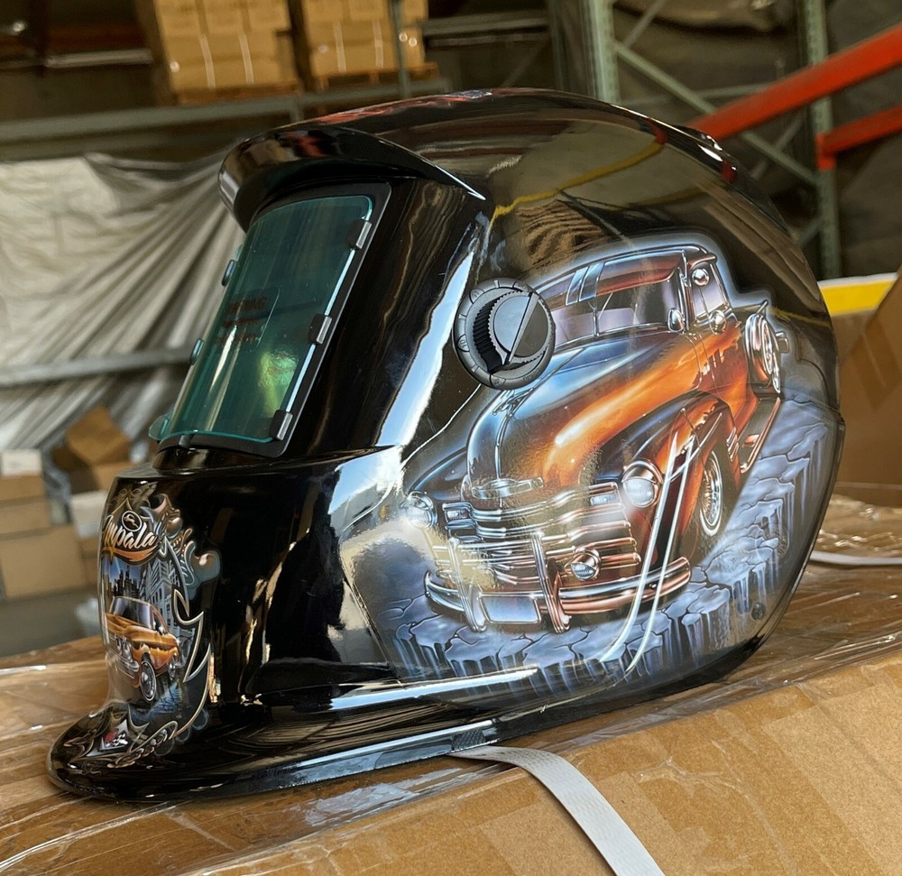RCCD auto darkening Welding/Grinding Helmet w/ sensitive & delay time control