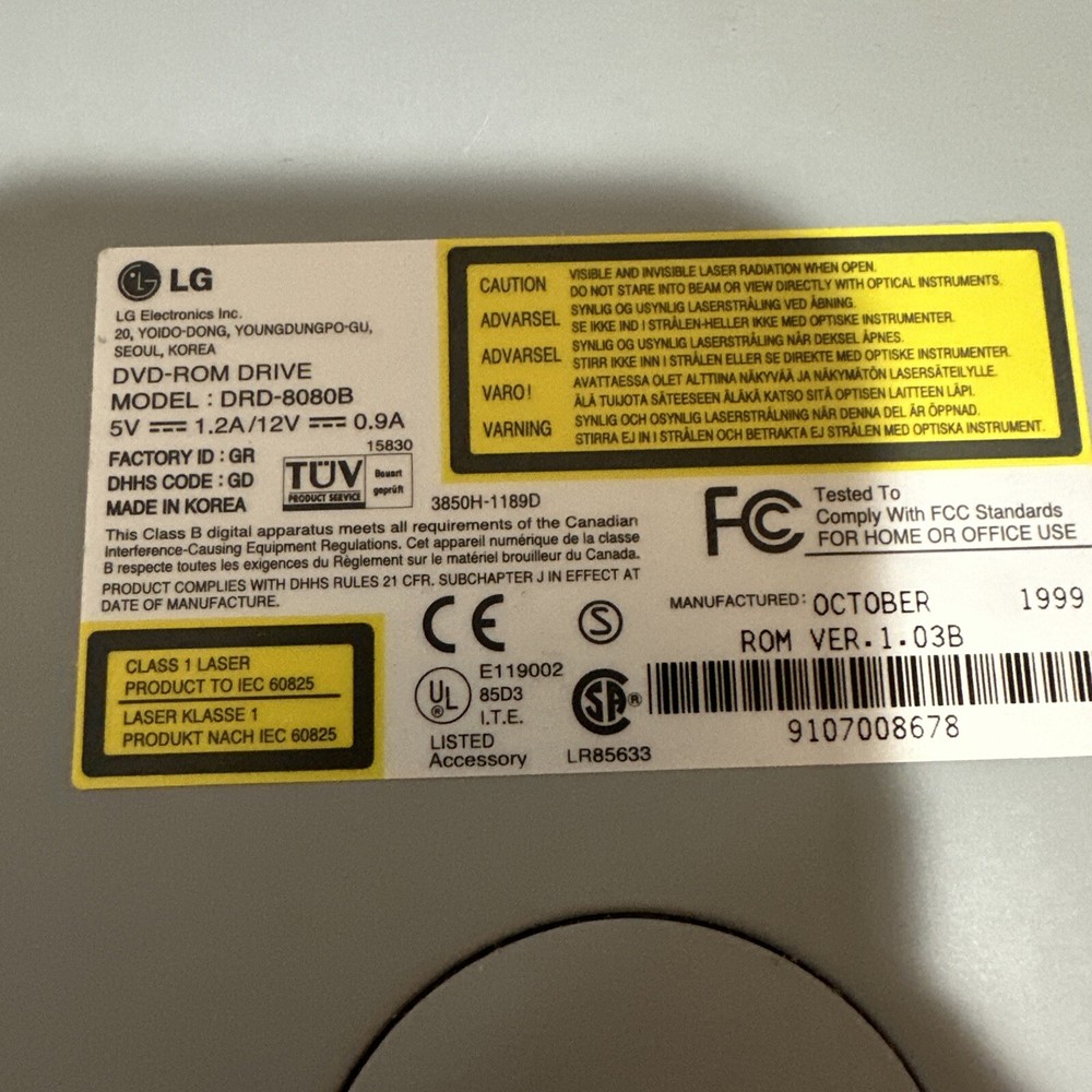 Lettore dvd interno lg model drd-8080b per computers desktop