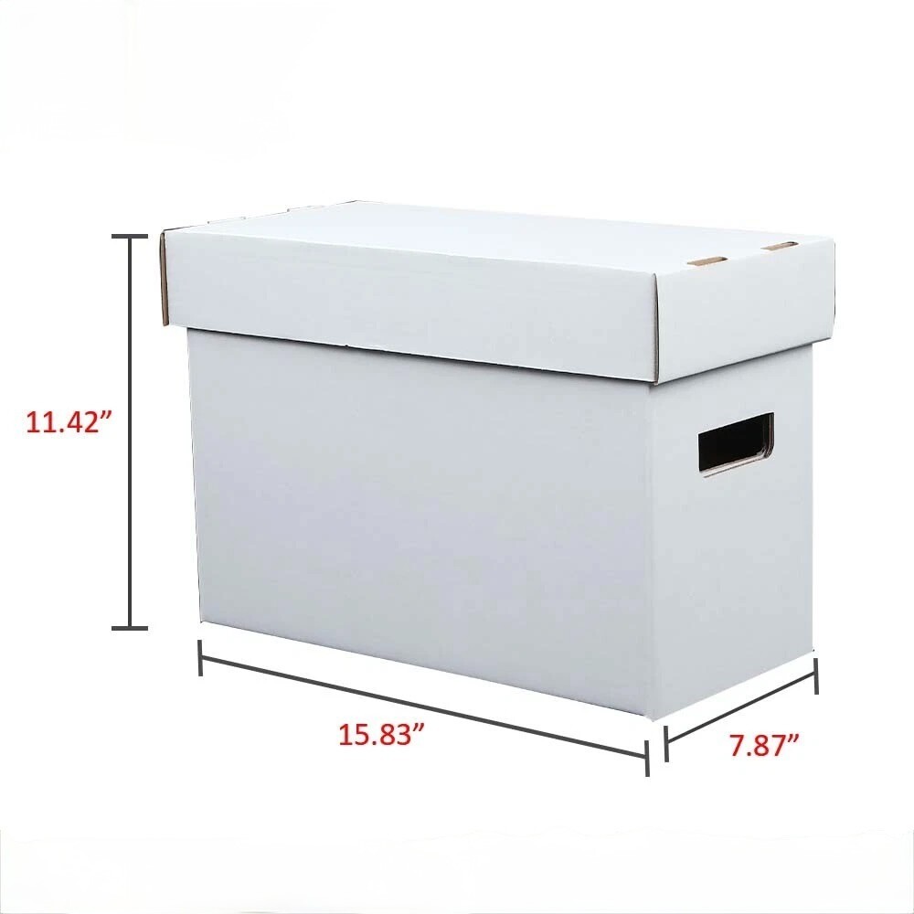 ComiCare Comic Book Storage Short Boxes Pack of 10 Holds 150 Stackable