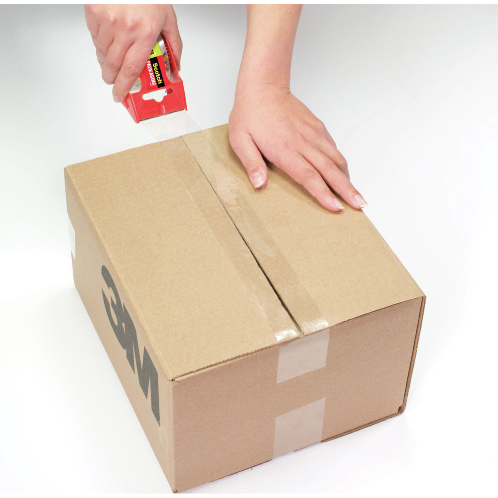 Scotch 34508 1.88" x 54.6 yds. Sure Start 3" Packaging Tape - Clear (8/Pack) New